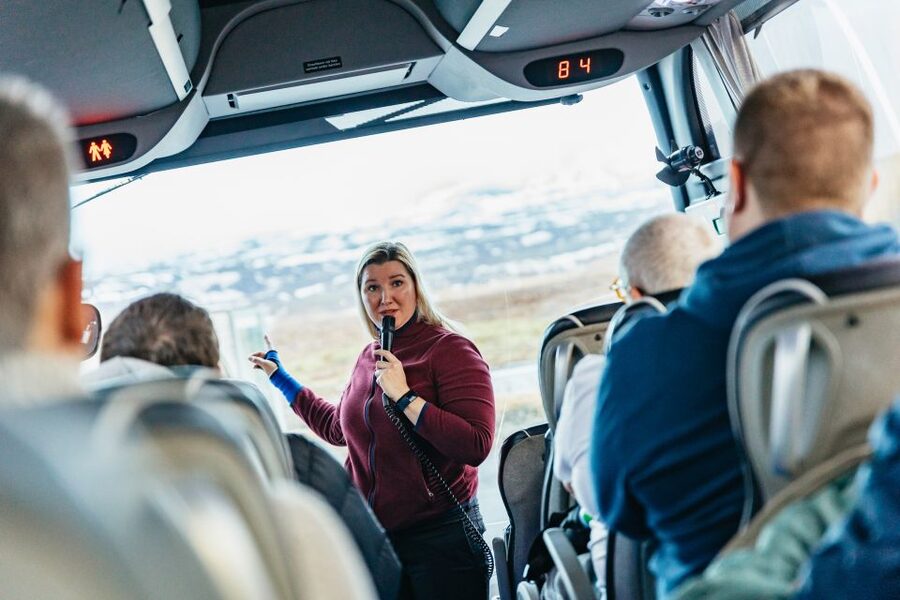 From Reykjavik: Golden Circle and Glacier Snowmobile Tour - From pickup to audio guide, how the day starts