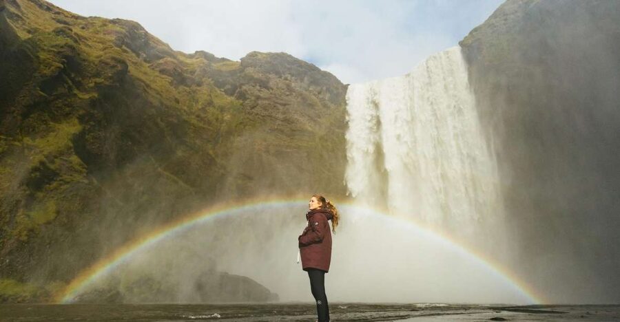 From Reykjavík: Waterfalls, Black Beach & Glacier Day Trip - Skógafoss: Big Views, Big Water, Good Photo Angles
