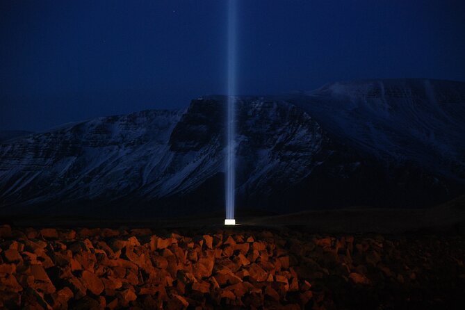 Imagine Peace Tower Tour on Viðey island | John Lennon tribute - Reykjavik Old Harbour to Viðey After Dark