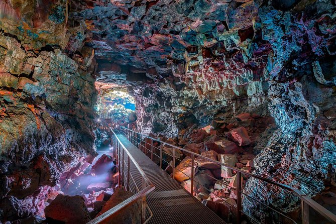 Lava Tunnel Tour Including Transfers from Reykjavik - The tunnel walk: helmets, flashlight, steps, and the wet-cold reality
