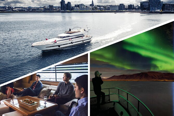 Northern Lights Yacht Cruise - Videy Island and the Imagine Peace Tower: calm time off the coast