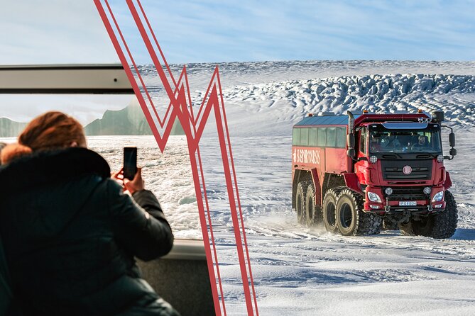 Red Glacier Monster Truck on Langjokull Glacier from Gulfoss - The Langjökull leg: monster truck ride plus guided glacier time