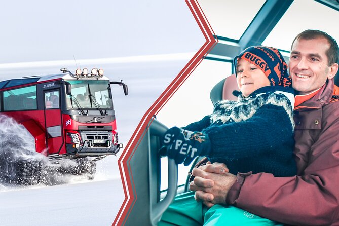 Red Glacier Monster Truck on Langjokull Glacier from Gulfoss - Glacier golf, sledding, and what to expect when conditions decide