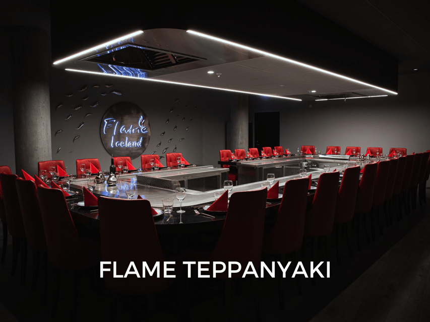 Reykjavík: 7-Course Teppanyaki Tasting Menu with Fire Show - The fire show at your teppanyaki table, with Wilson and Kai energy