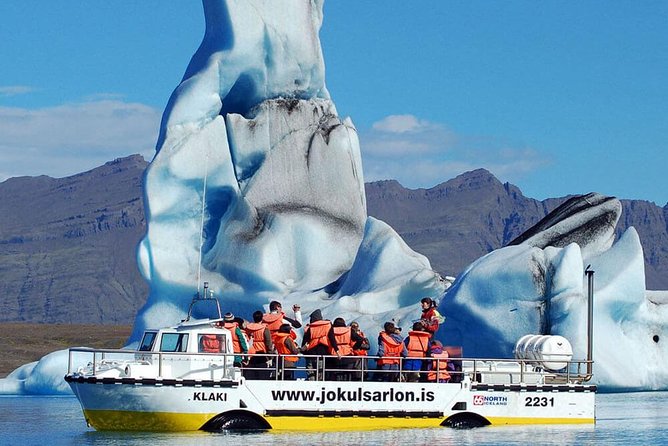 Reykjavik: Glacier Lagoon Boat Ride & South Coast Full Day Tour - Glacier Lagoon boat ride: why the ice feels close