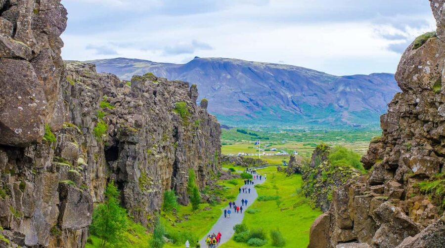 Reykjavik: Golden Circle Tour and Sky Lagoon Entry Ticket - Gullfoss Waterfall: Glacier-Fed Water Dropping 30 Meters
