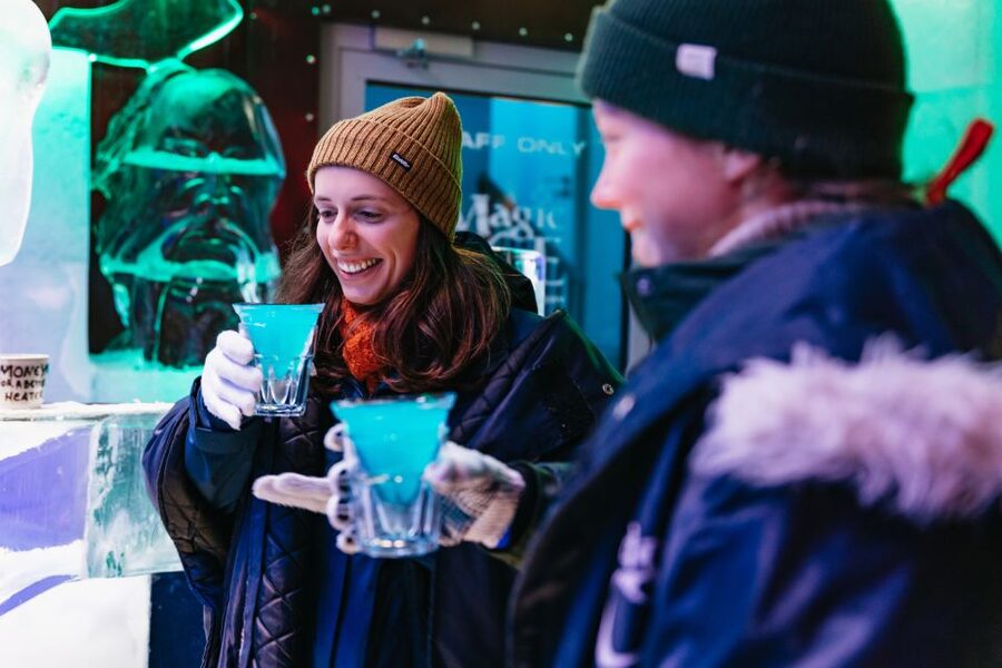 Reykjavik: Magic Ice Bar Entrance and Welcome Drink - Stepping Into an Ice Bar Below Álafoss Store