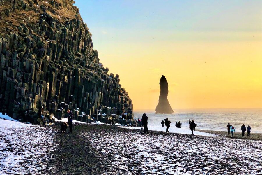 Reykjavík: South Coast Waterfalls, Black Sand & Glacier Tour - Reynisfjara Black Sand: Basalt Sea Stacks and Real Sea Power