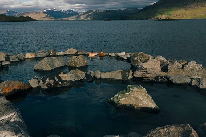 Small-Group Golden Circle, Hvammsvík Spa with Ticket & Crater - Hvammsvík Hot Springs: regular or premium soak with ocean water flow