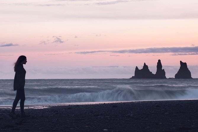 South Iceland, Glacier and Black Sand Beach Small Group Tour - Skógafoss: Water, Stairs, and Big-Range Views