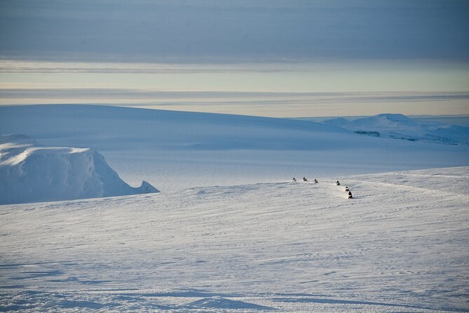 Super Jeep Golden Circle & Snowmobile on Glacier from Reykjavik - Langjökull Glacier snowmobile: the main event on Iceland’s ice